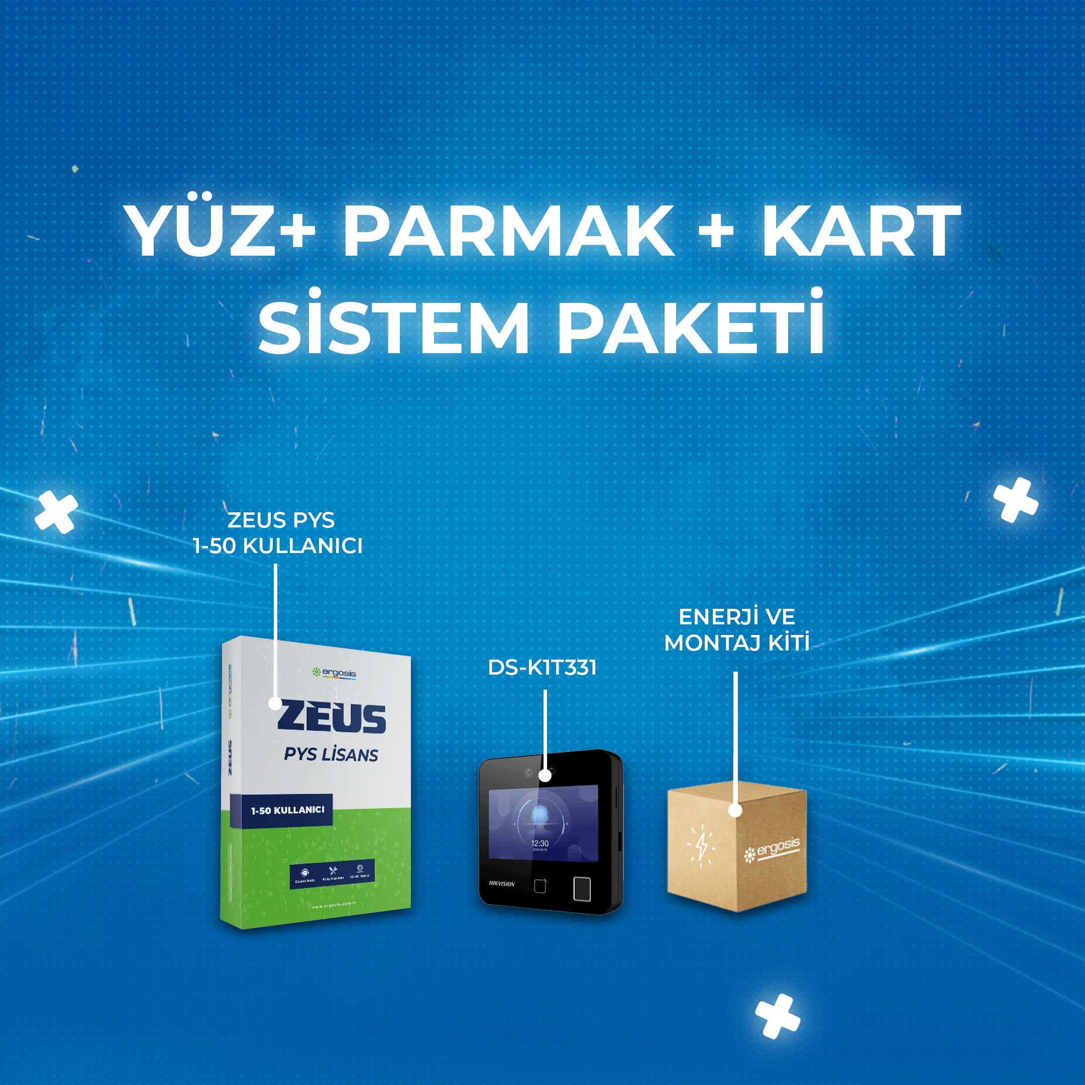 yüz+parmak+kart sistem paketi